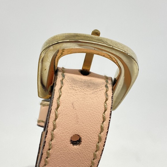 Gucci Brown Bag Canvas Pink GG Shoulder - Picture 8 of 9